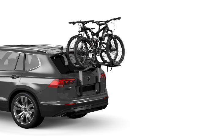Thule OutWay Platform - Tailgate Cycle Carrier With Bikes Loaded