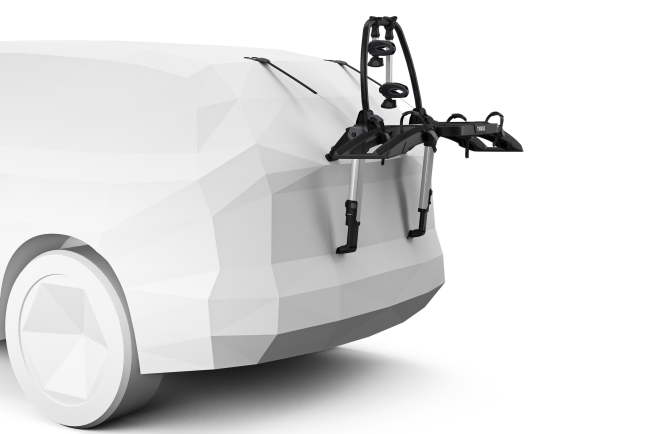 Thule OutWay Platform - Mounted On A Cars Boot In Open Loading Position