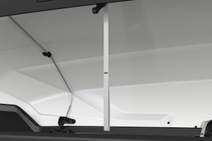 Easy to reach pull down lid strap for Thule Roof Boxes