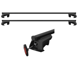 Thule SmartRack XT SquareBar, Complete Roof Rack System For Vehicles With Raised Rails