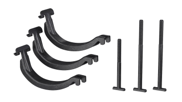 Adapter to mount Thule UpRide around Thule roof racks without an accessory t-track slot