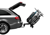 Thule VeloCompact 3 Bike Carrier - Tilted To Allow Access Into The Car Boot