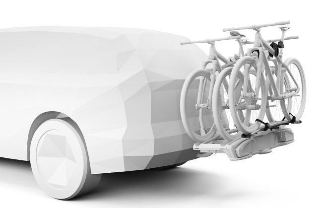 Thule VeloSpace XT 2 Bike - With Additional Bike Adapter, In Use