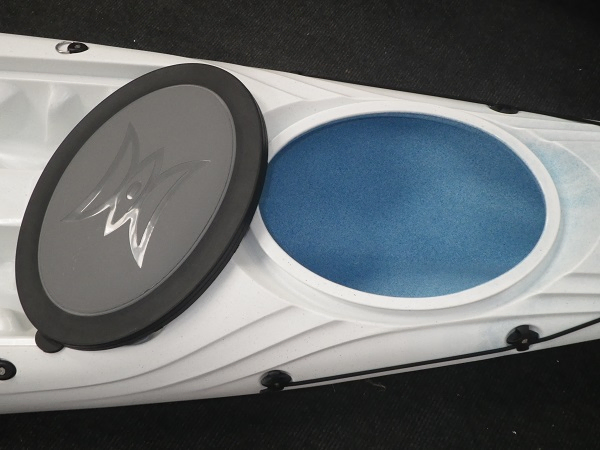 Bow Hatch Storage Area On The Perception Triumph 13 Sit On Kayak