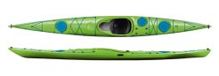 Design Kayaks Unplugged Lightweight Entry Level Sea Kayak Green Lime With Blue Hatches For Sale At Norfolk Canoes UK