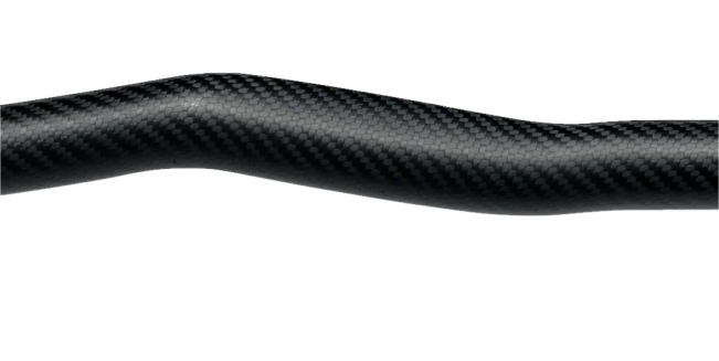 Polished Carbon Cranked Shaft On A VE Aircore Pro Freestyle Playboating Paddle