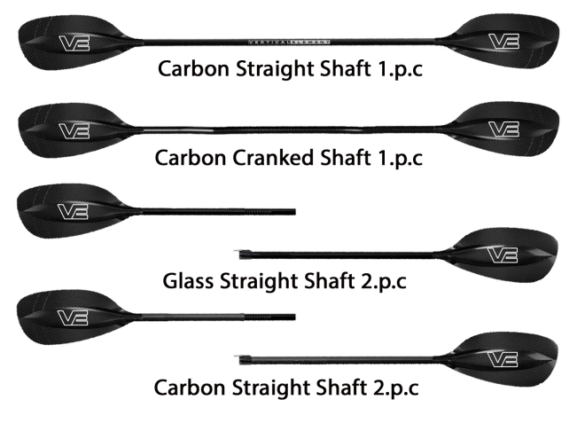 VE Aircore Pro Freestyle Paddle Available Range Of Shaft Types