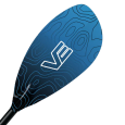 VE Glass Flyte Slalom Inspired Whitewater Kayak Paddle In Storm Blue