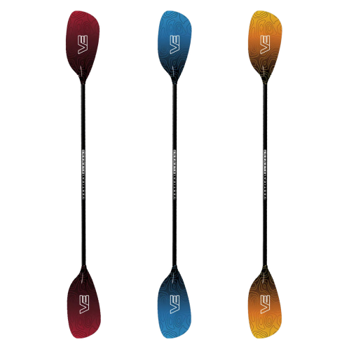 VE Glass Pro Playboating/Freestyle Paddle Available In A Range Of Bright Dye Sublimated Colours