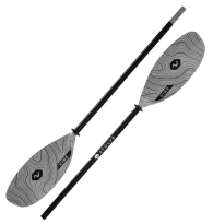 Vibe Evolve Smoke Grey Long Length 2 Part Split 230-250cm Kayak Paddle For Sale 