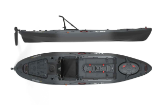 Vibe Kayaks Sea Ghost 110 Fishing Sit On Top Kayak Raven Grey Colour