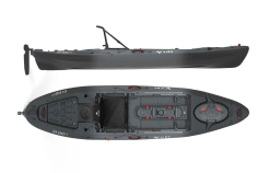 Vibe Kayaks Sea Ghost 110 Fishing Sit On Top Kayak Raven Grey Colour