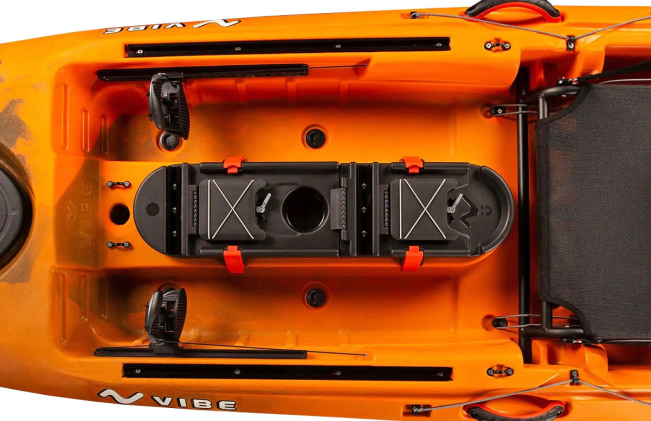 Vibe Kayaks Sea Ghost 110 Fishing Sit On Top Feature Packed Cockpit Area On Sale At Norfolk Canoes 