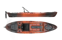 Vibe Kayaks Sea Ghost 110, Fishing Kayak With Comfortable Metal Framed Seat