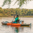 Vibe Kayaks Sea Ghost 130 Fishing Sit On Top Kayak On The Water For Sale At Norfolk Canoes 