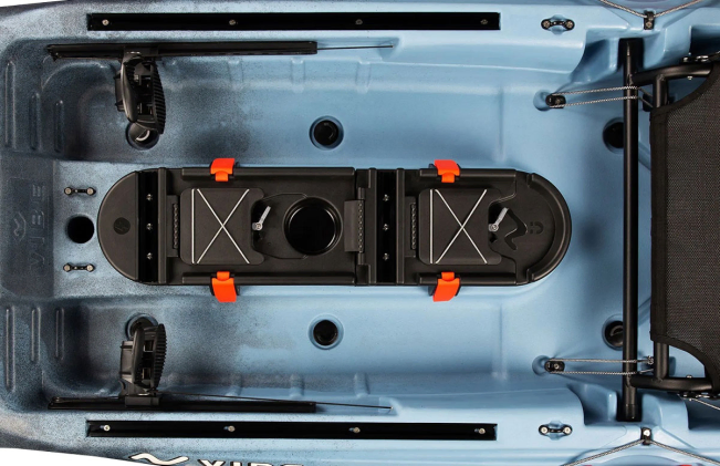 Vibe Kayaks Sea Ghost 130 Fishing Sit On Top Cockpit Area With Storage On Sale At Norfolk Canoes 