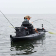 Vibe Kayaks Sea Ghost 130 Fishing Kayak Kitted Out On The Water On Sale At Nofrolk Canoes UK