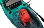 Vibe Yellowfin 100 Stable, Short Fishing Sit On Top Kayak Rear Storage Tank