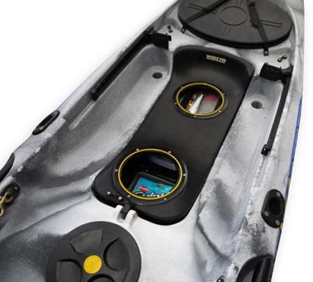 Viking Kayaks Tackle Pod Flat Deck Open Hatches For Profish GT or Profish Reload On Sale At Norfolk Canoes 