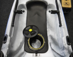 Viking Kayaks Kid Pod Rear Screw Hatch Open Showing Internal Removable Storage Bucket