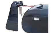 Fixed Short Blade Rudder Kit Fitted To A Viking Kayak