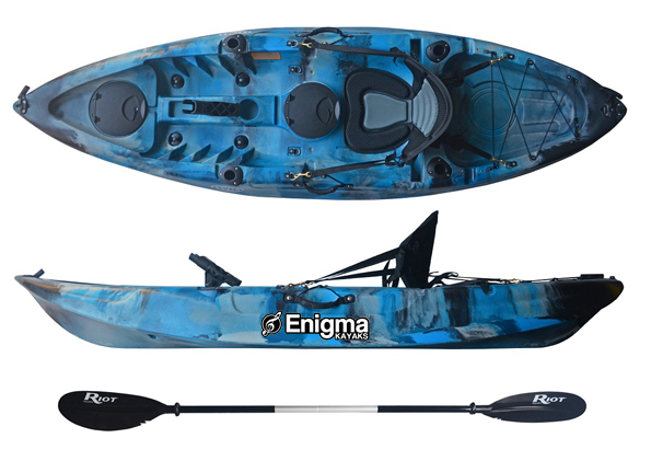 Enigma Kayaks Cruise Angler Fishing Sit On Top Kayak Cheap Package Deal