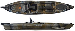 Enigma Kayaks Fishing Pro 12 1 Person Sit On Top Fishing Kayak Cheap Camo