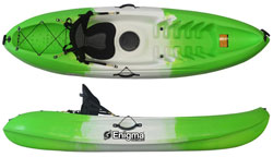 Enigma Kayaks Flow Singler Person Sit On Top Cheap Starter Package Citrus Lime