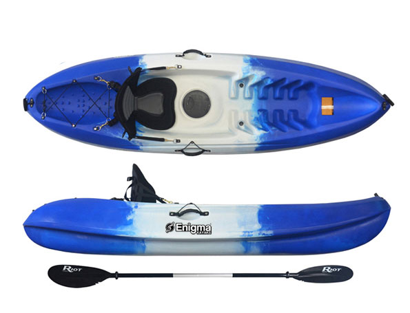 Enigma Kayak Flow Solo Budget Sit On Top Kayak Cheap Package Deal