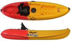 Enigma Kayaks Flow Budget Solo Sit On Top Kayak Package Deal Flame