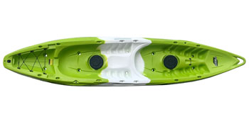 Feelfree Gemini Sport Double Sit On Top Kayak Lime White Lime Colour For Sale At Norfolk Canoes UK