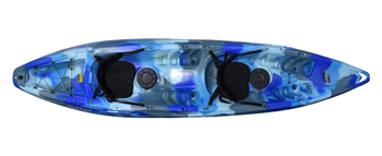 Feelfree Gemini Sport 2 Person Sit On Top Kayak Blue Ocean Camo Colour