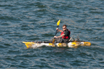 Easy paddling on the new Lure from Feelfree kayak