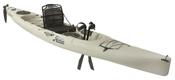Hobie Revolution 16 Mirage Drive Pedal Kayak in Ivory Dune