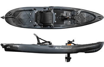 Old Town Sportsman Salty PDL 120 Sea Fishing Sit On Top Kayak Steel Camo Available In The UK From Norfolk Canoes Old Town Canoe & Sit On Top Kayak Dealer