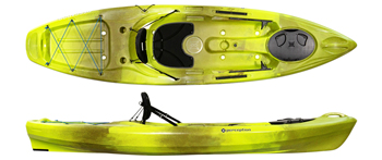 Perception Pescador 10 & 12 Touring Sit On Top Kayak Grasshopper