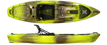 Perception Pescador Pro 10 Comfortable Sit On Top Kayak Grasshopper