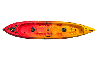 Viking Kayaks 2+1 Tandem Sit On Top Kayak Sunrise Colour