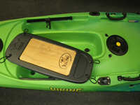 Chopping board hatch cover on the Viking Profish 400 sit on top