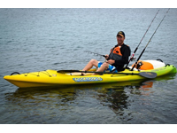 Fishing from the Viking Profish 400 lightweight sit on top kayak