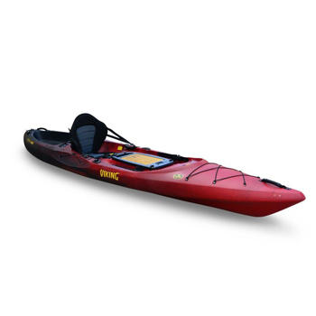 Viking Profish 400 Lightweight Sit On Top Sea Fishing Kayak Red Black