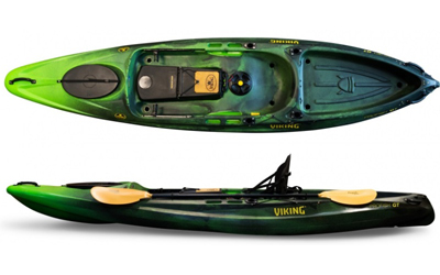 Viking Profish GT Fishing Sit On Top Kayak - Green Camo Black