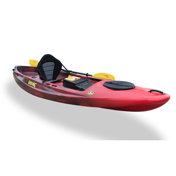 Profish GT Stable Sit On Top Fishing Kayak Red Black Viking Kayaks