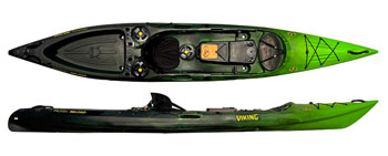 Viking Profish Reload Kayak Green/Black Colour Fishing Kayaks Sale At Norfolk Canoes