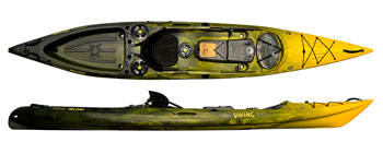 Viking Kayaks Profish Reload Fishing Sit On Top Yellow/Black Colour Available From Norfolk Canoes UK