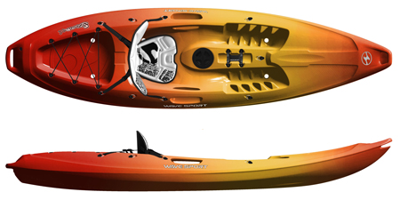 Wavesport Scooter X Whiteout Solo Sit On Top Kayak Citrus Twist