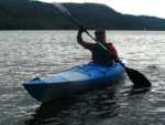 Luke paddling in the Lake District