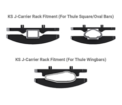 Kajak Sport J-Carrier Kayak J-Cradle Thule Bar Type Fitment