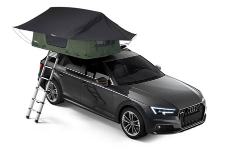 Thule Tepui Foothill 2 Person Rooftent Compactly Designed To Allow A Bike or Kayak At Norfolk Canoes